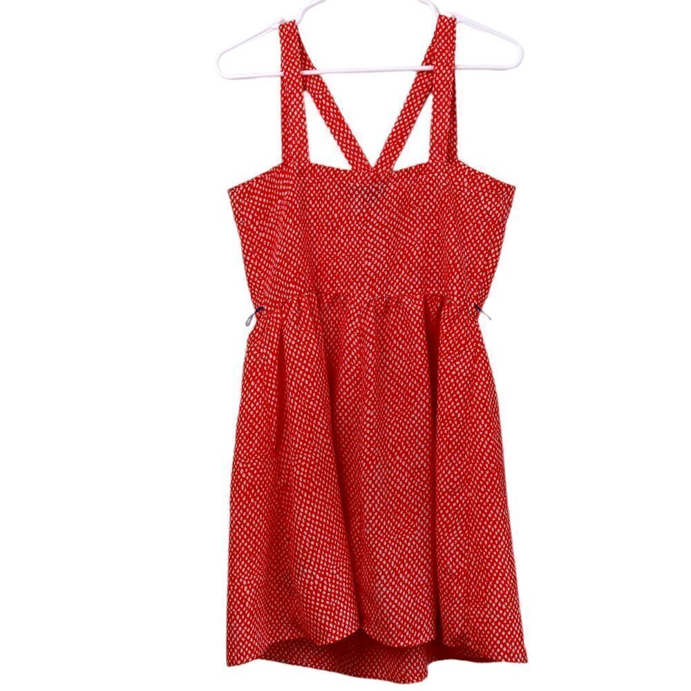 EUC A Byer Summer Dress Size Medium Red with Animal print‎ type polka dots - Picture 2 of 10